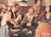 Lucas van Leyden The Card Players (nn03) oil painting artist